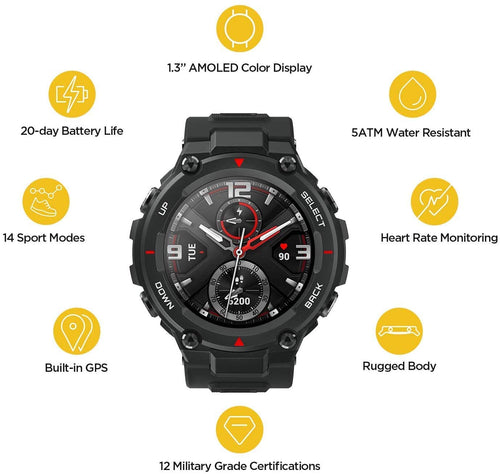 Amazfit T-Rex smartwatch features