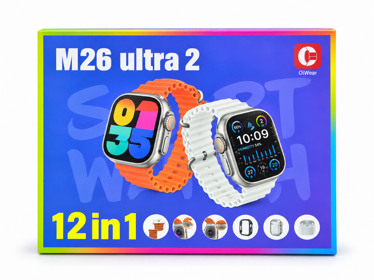 M26 Ultra 2 – 12 in 1 Smart Watch Set
