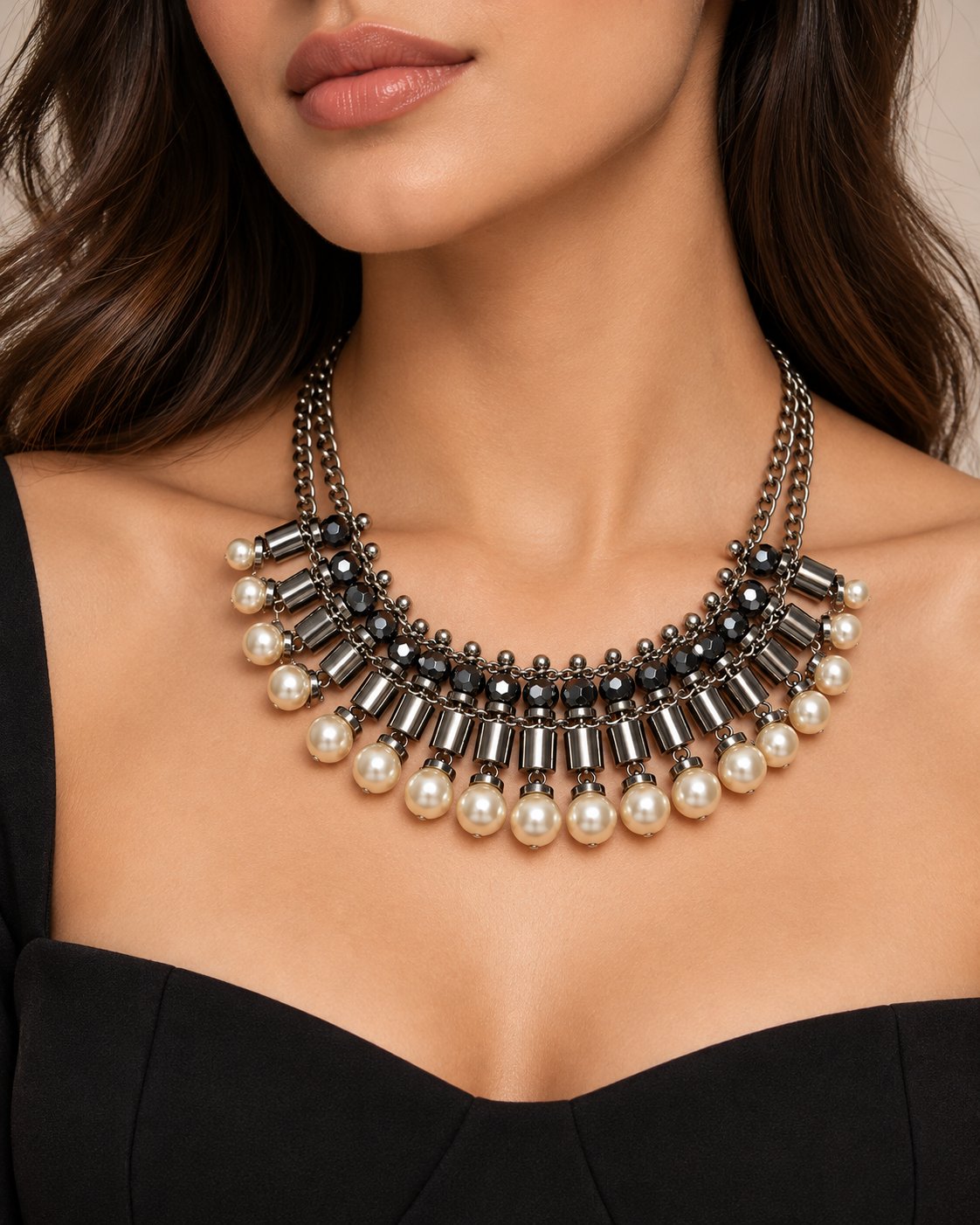 Midnight Pearl Necklace — Limited France Edit