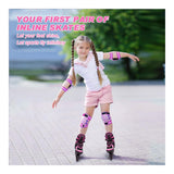 Adjustable Inline Skates for Kids with Full Light Up Wheels