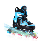 Adjustable Inline Skates for Kids with Full Light Up Wheels
