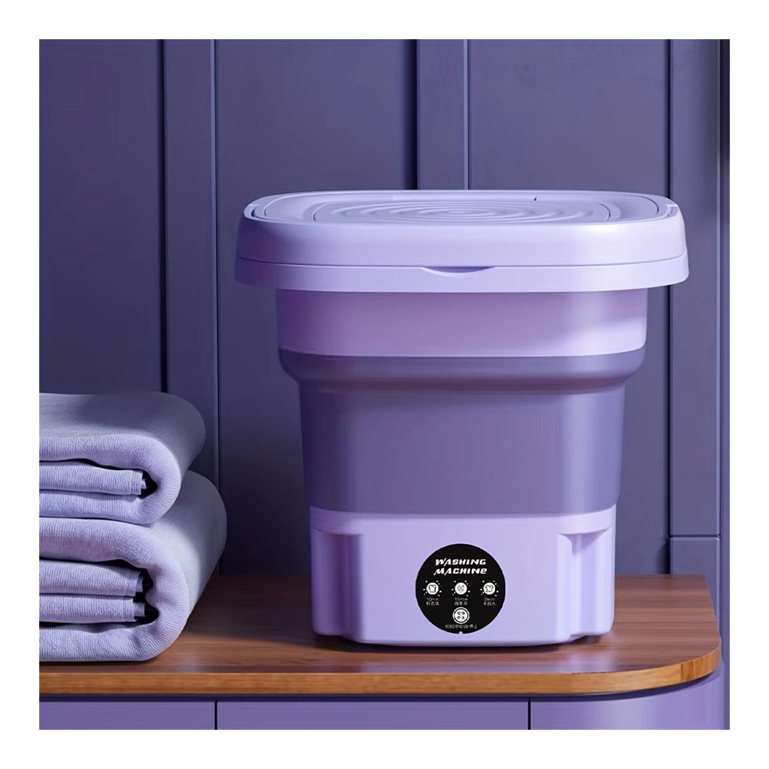Cop Rose Household Mini Washing Machine Portable Foldable, Folding Washing Machine