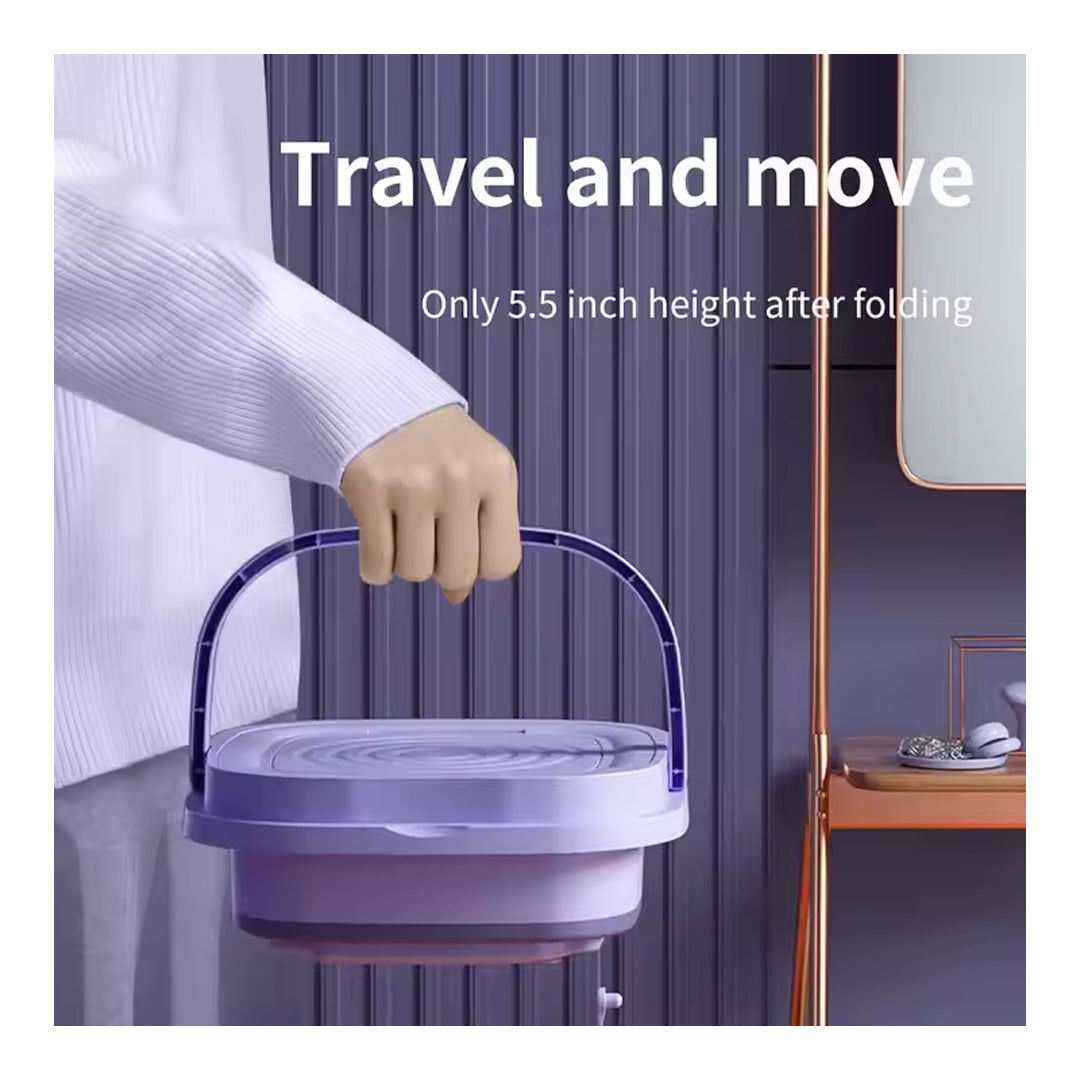 Cop Rose Household Mini Washing Machine Portable Foldable, Folding Washing Machine