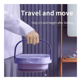 Cop Rose Household Mini Washing Machine Portable Foldable, Folding Washing Machine