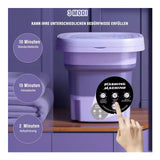 Cop Rose Household Mini Washing Machine Portable Foldable, Folding Washing Machine
